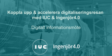 Digitala informationsmöten om värdet för ditt företag att delta i Ingenjör4.0